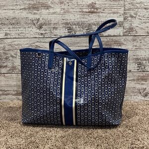 Blue Tory Burch Tote